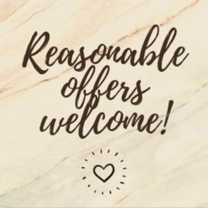 Will consider any Reasonable offer.  You never know till you try!  😉💕